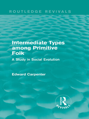cover image of Intermediate Types among Primitive Folk